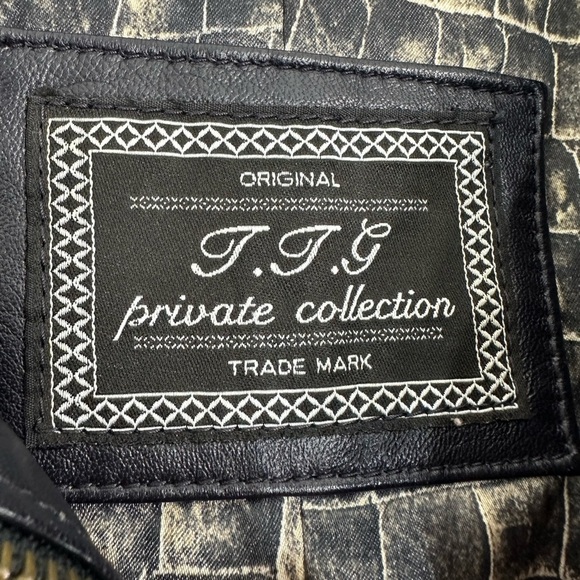 J.J.G private collection genuine leather coat jacket size S - Picture 6 of 14